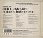 Bert Jansch It Don't Bother Me: Remastered + Slipcase UK CD album (CDLP) JSHCDIT841094