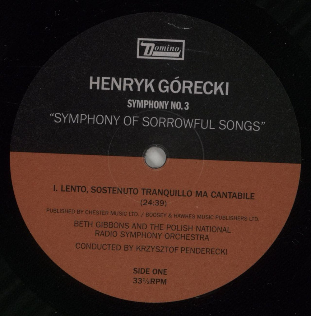 Beth Gibbons Symphony No. 3 [Symphony Of Sorrowful Songs] Op. 36 + DVD + Autographed Photo UK vinyl LP album (LP record) BTGLPSY874914