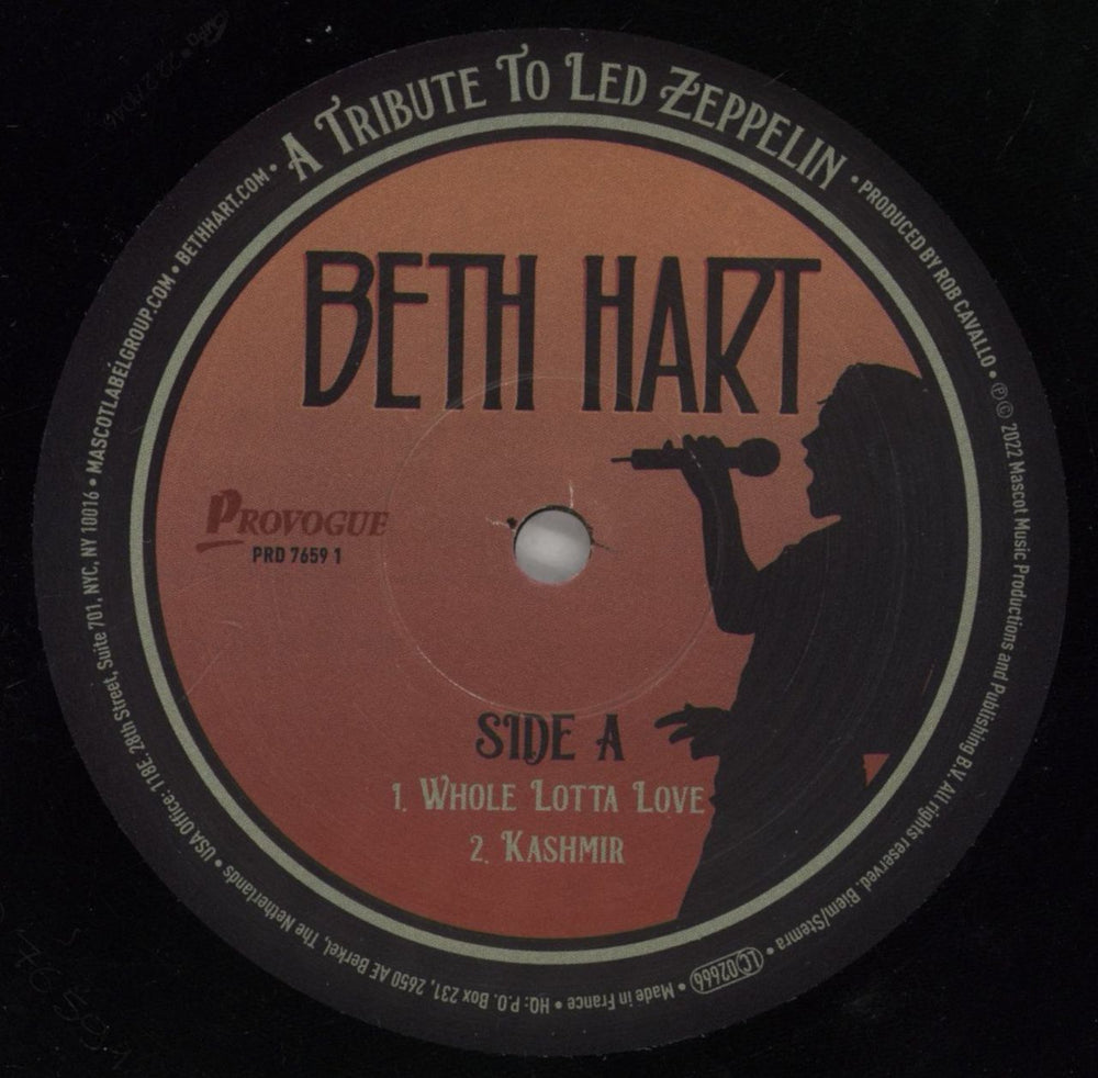 Beth Hart A Tribute To Led Zeppelin - 180 Gram Vinyl UK 2-LP vinyl record set (Double LP Album) 0G12LAT861565