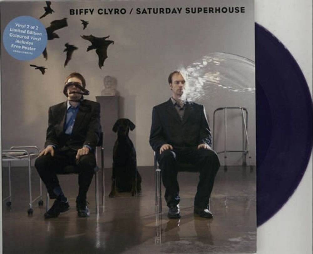 Biffy Clyro Saturday Superhouse - Parts 1 & 2 - Coloured Vinyl + Posters UK 7" vinyl single (7 inch record / 45) B.Y07SA625259