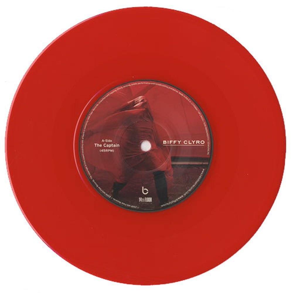 Biffy Clyro The Captain - Red Vinyl UK 7" vinyl single (7 inch record / 45) B.Y07TH487842