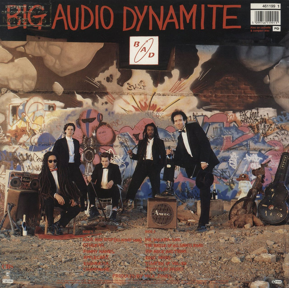 Big Audio Dynamite Tighten Up Vol. 88 UK vinyl LP album (LP record)