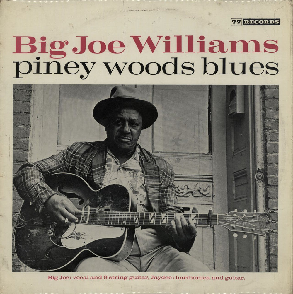 Big Joe Williams Piney Woods Blues UK vinyl LP album (LP record) LA1219