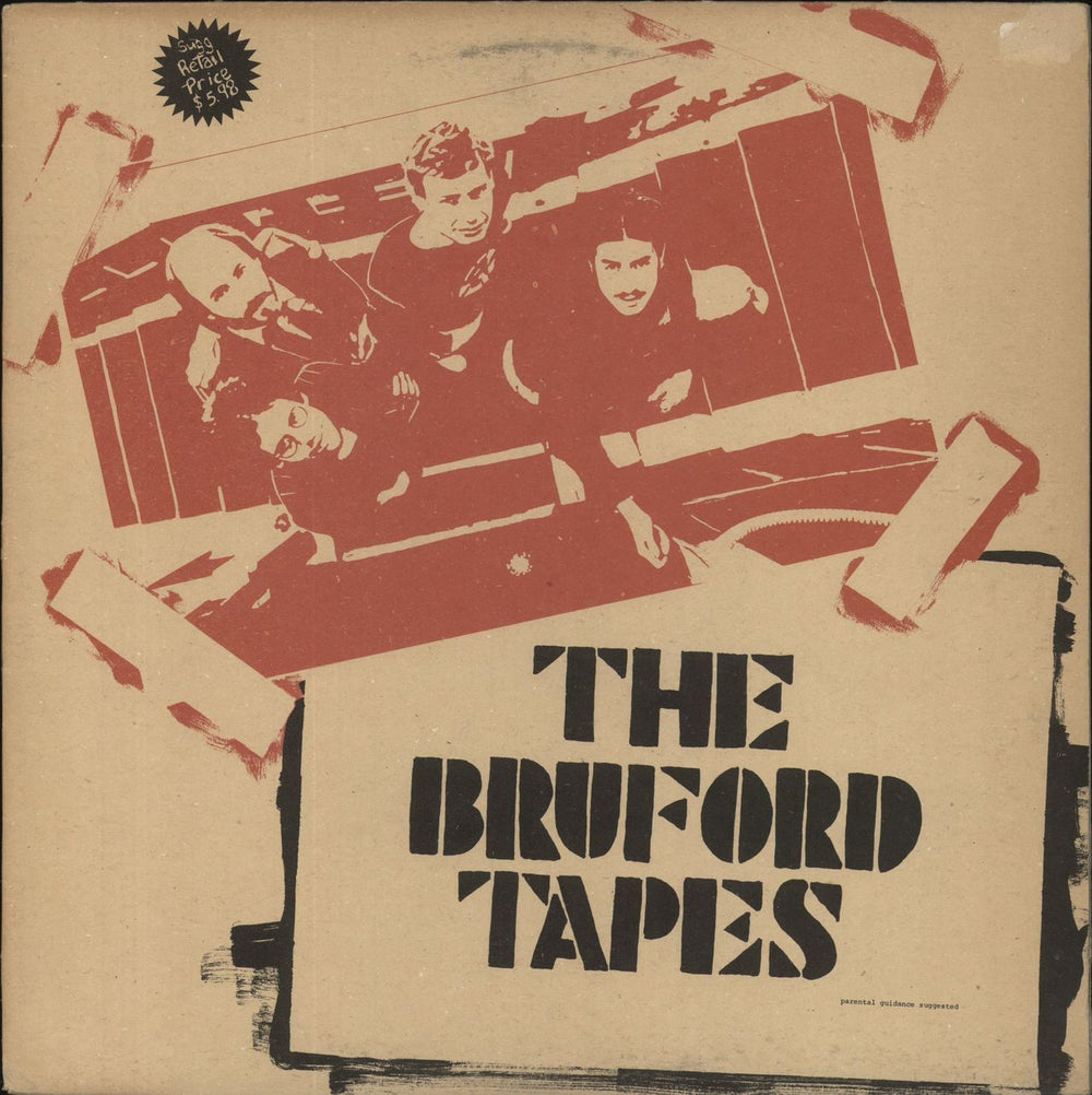 Bill Bruford The Bruford Tapes Canadian vinyl LP album (LP record) BRUBOOT28