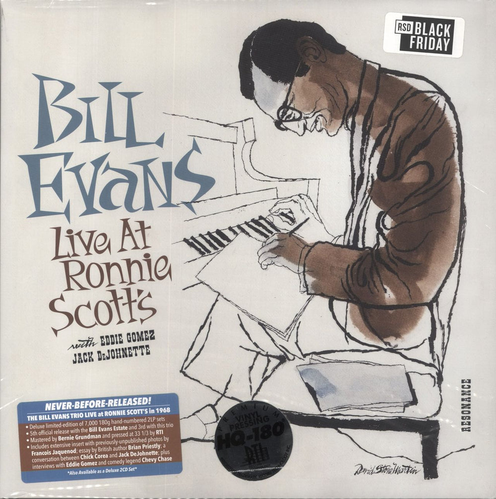 Bill Evans (Piano) Live At Ronnie Scott's - RSD '20 - 180 Gram US 2-LP vinyl record set (Double LP Album) HLP-9046