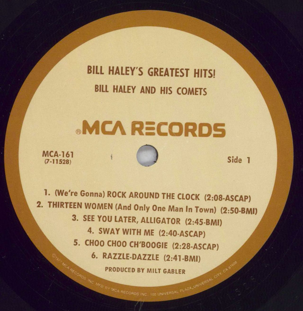 Bill Haley & The Comets Bill Haley's Greatest Hits! US vinyl LP album (LP record) BHYLPBI833586