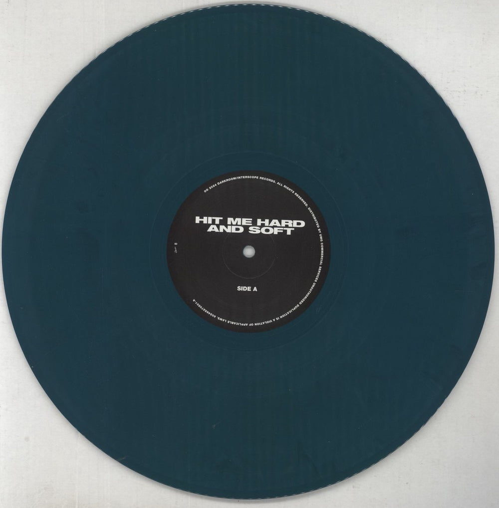 Billie Eilish Hit Me Hard And Soft - Sea Blue Vinyl UK vinyl LP album (LP record) 0NRLPHI849614