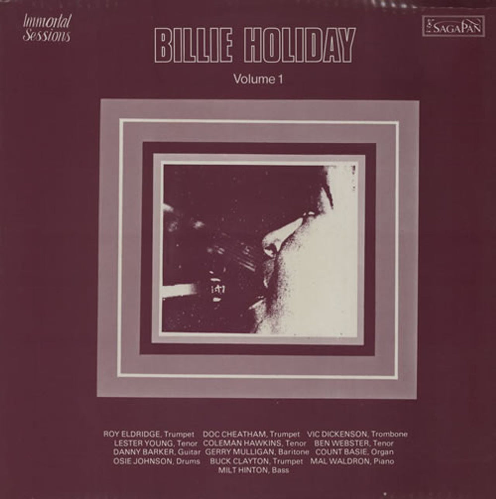 Billie Holiday Volume 1 UK vinyl LP album (LP record) PAN6905