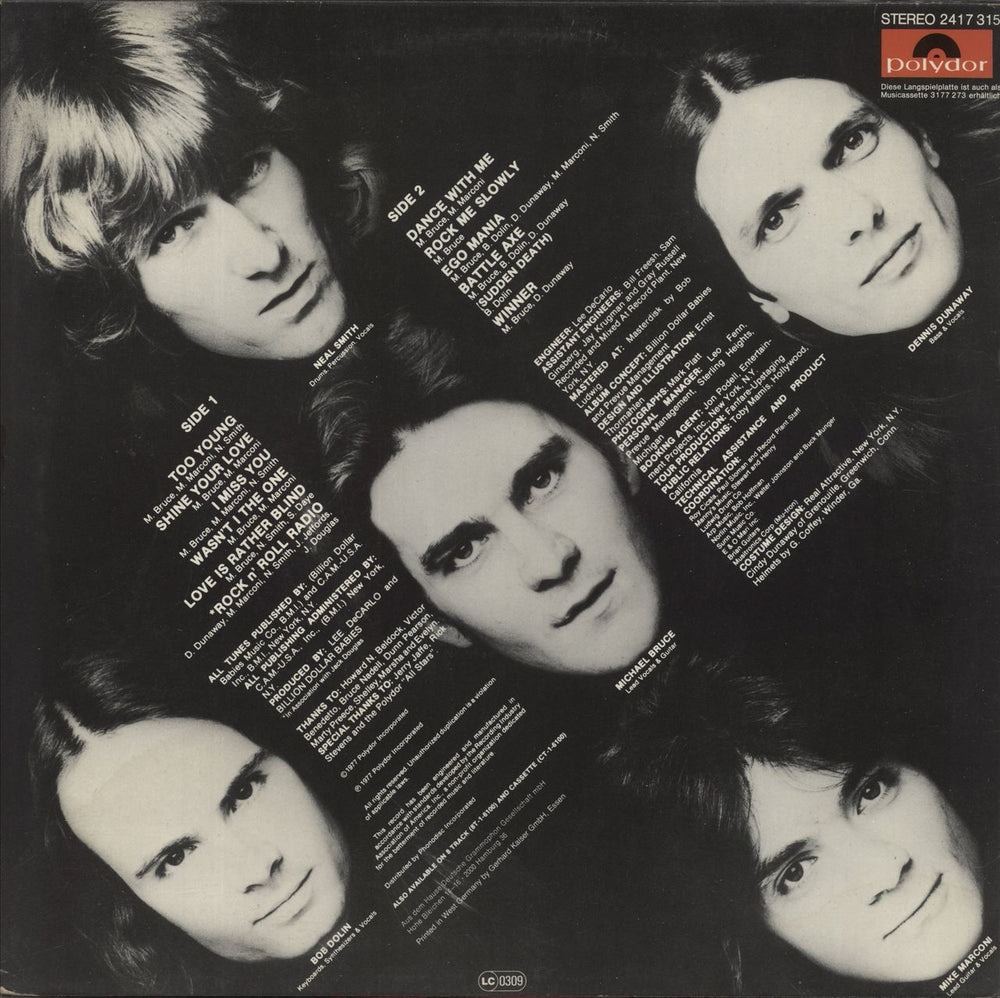 Billion Dollar Babies Battle Axe German vinyl LP album (LP record)