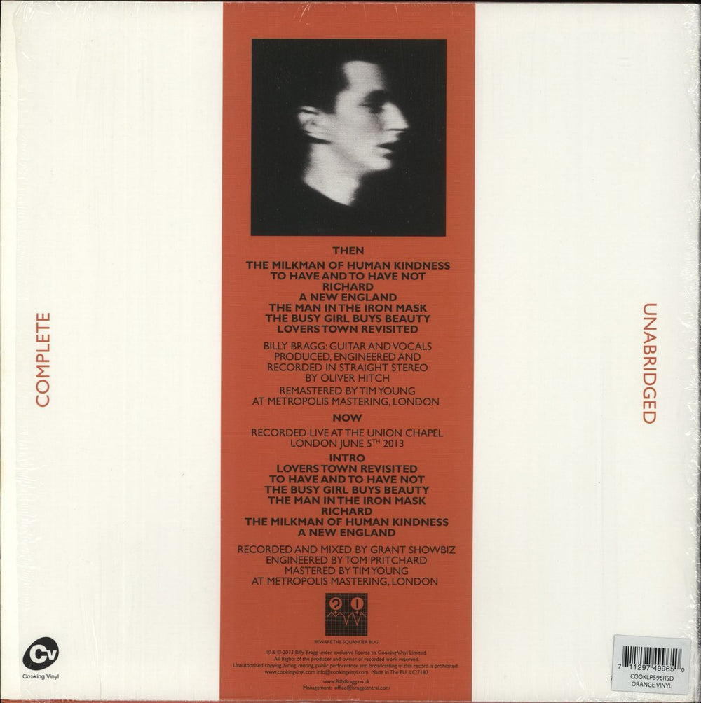 Billy Bragg Life's A Riot With Spy Vs Spy (30th Anniversary Edition) - Stickered Shrink - RSD2022 UK vinyl LP album (LP record)