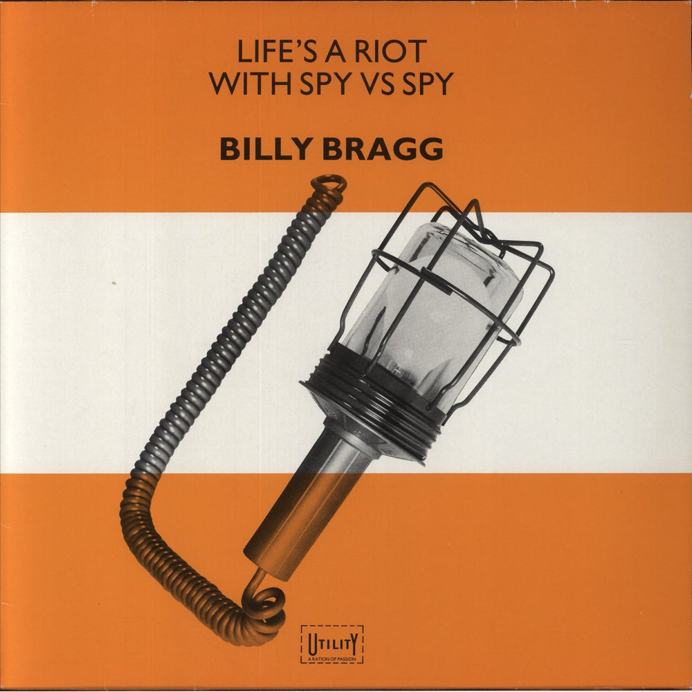 Billy Bragg Life's A Riot With Spy Vs Spy German vinyl LP album (LP record) 206443