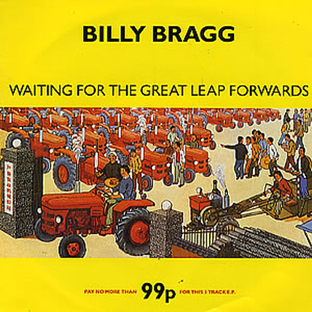 Billy Bragg Waiting For The Great Leap Forwards UK 7" vinyl single (7 inch record / 45) GOD23