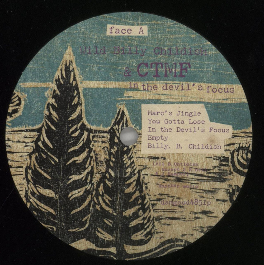 Billy Childish In The Devil's Focus UK 10" vinyl single (10 inch record) BLC10IN859473
