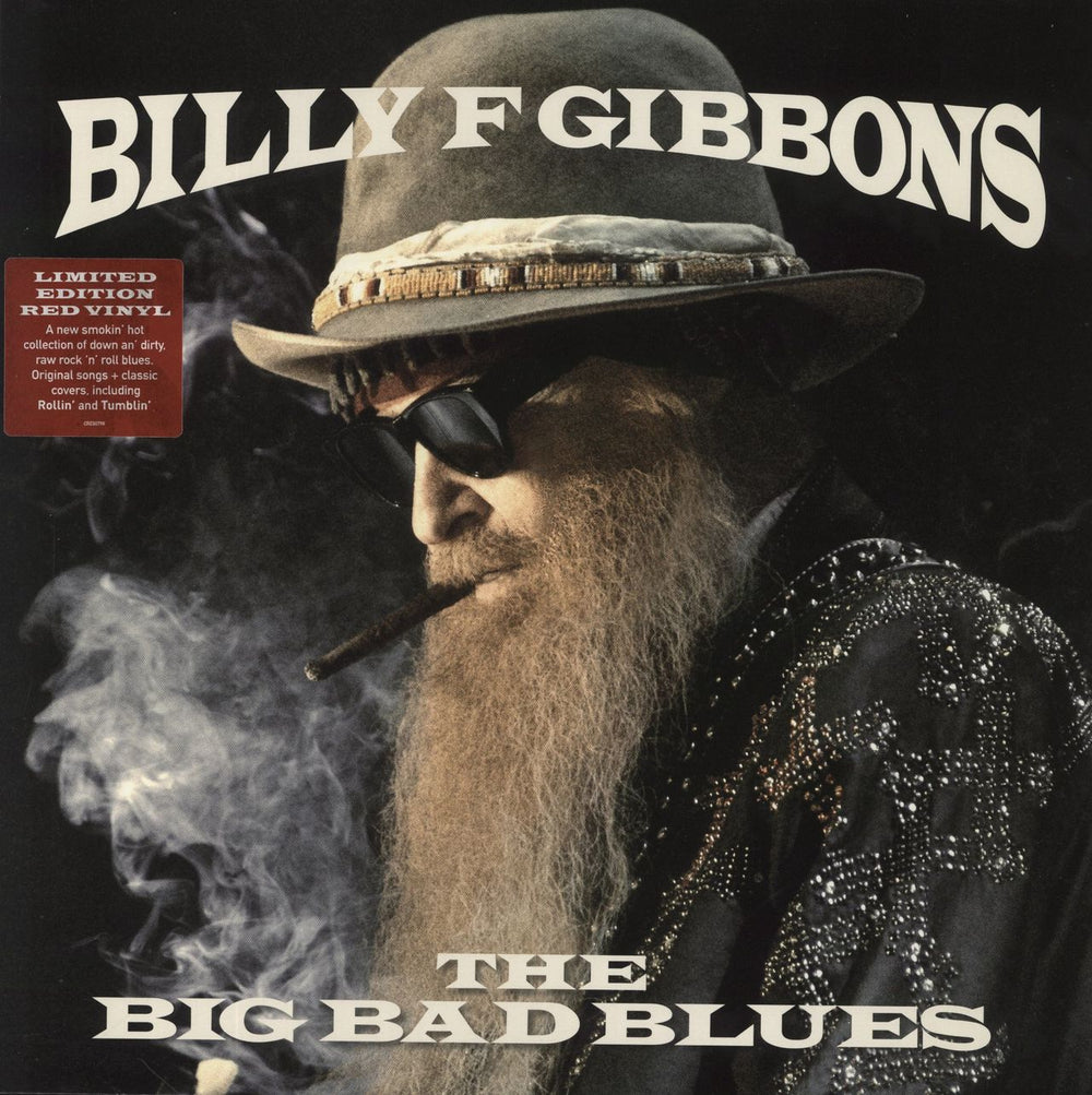 Billy F. Gibbons The Big Bad Blues - Red Vinyl UK vinyl LP album (LP record) 00888072057999