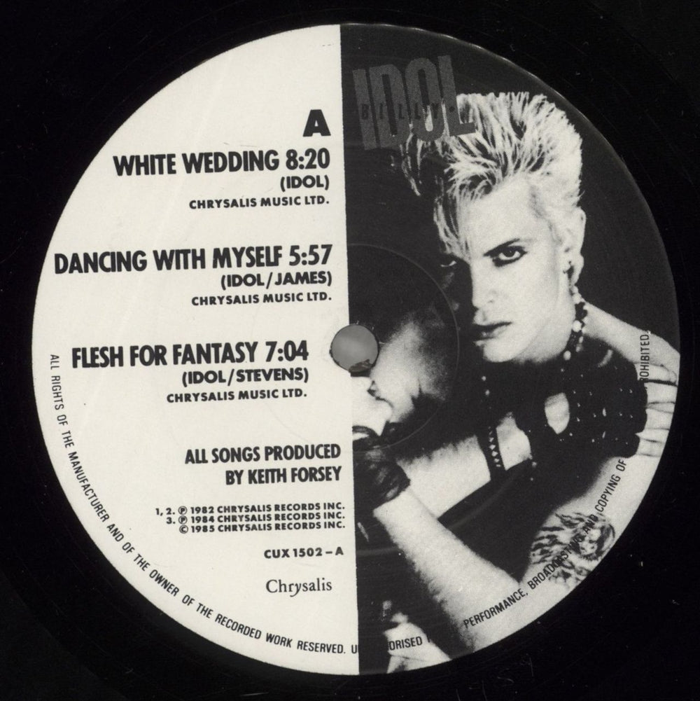 Billy Idol Vital Idol - stickered p/s UK vinyl LP album (LP record) IDOLPVI783231