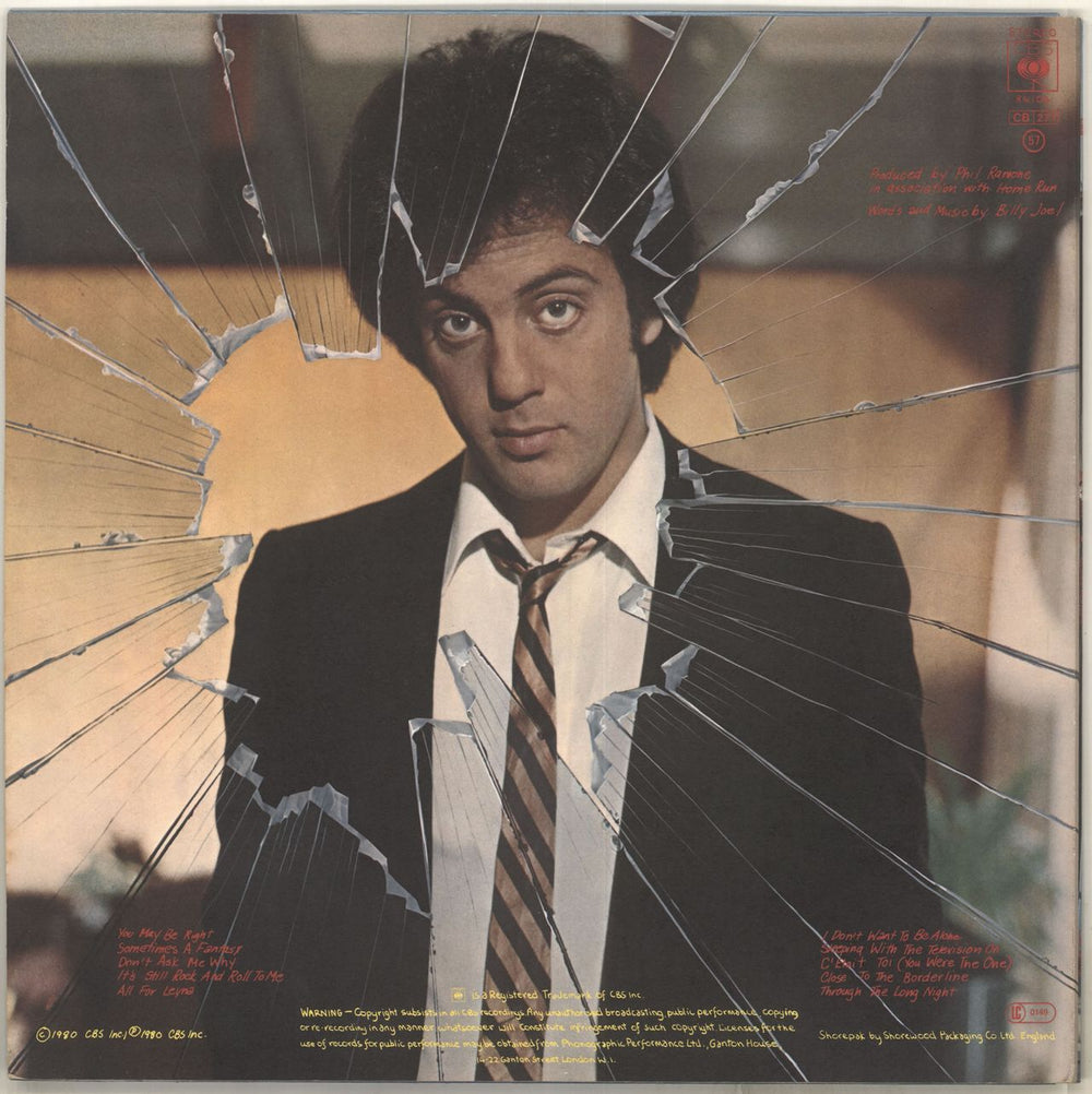 Billy Joel Glass Houses  Dutch vinyl LP album (LP record)