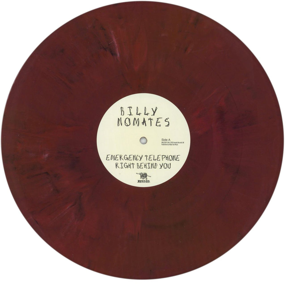 Billy Nomates Emergency Telephone - Red Vinyl UK 12" vinyl single (12 inch record / Maxi-single) 8TO12EM864778