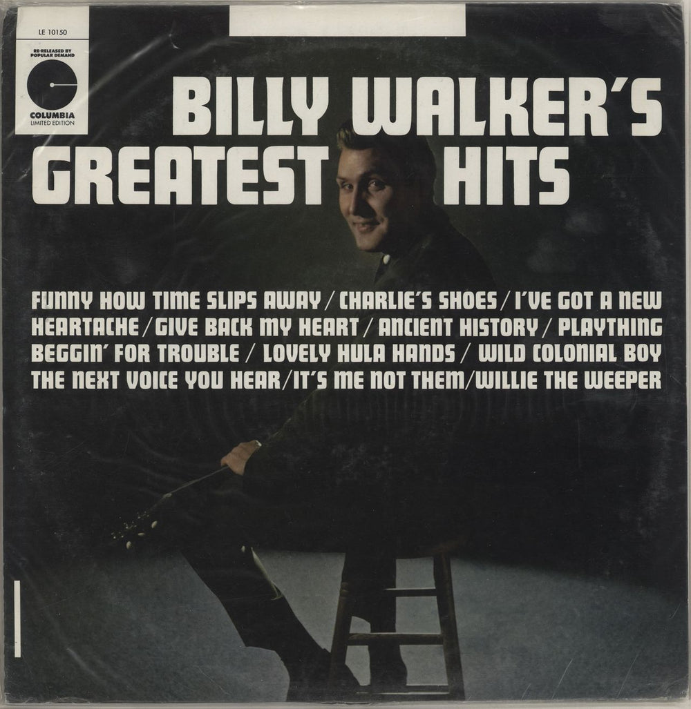 Billy Walker Billy Walker's Greatest Hits US vinyl LP album (LP record) LE10150