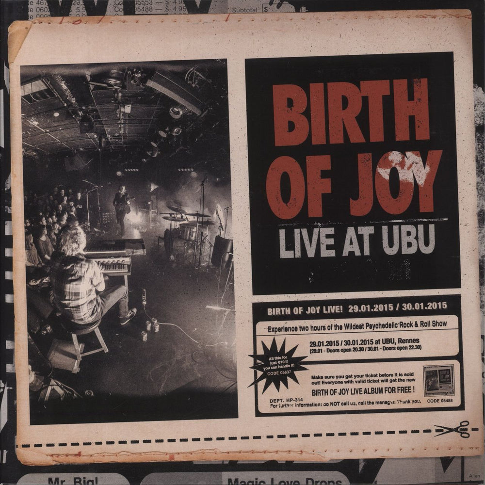 Birth Of Joy Live At Ubu - 180g Smoky Transparent With Black Marbling Vinyl Dutch 3-LP vinyl record set (Triple LP Album) BURBLP140