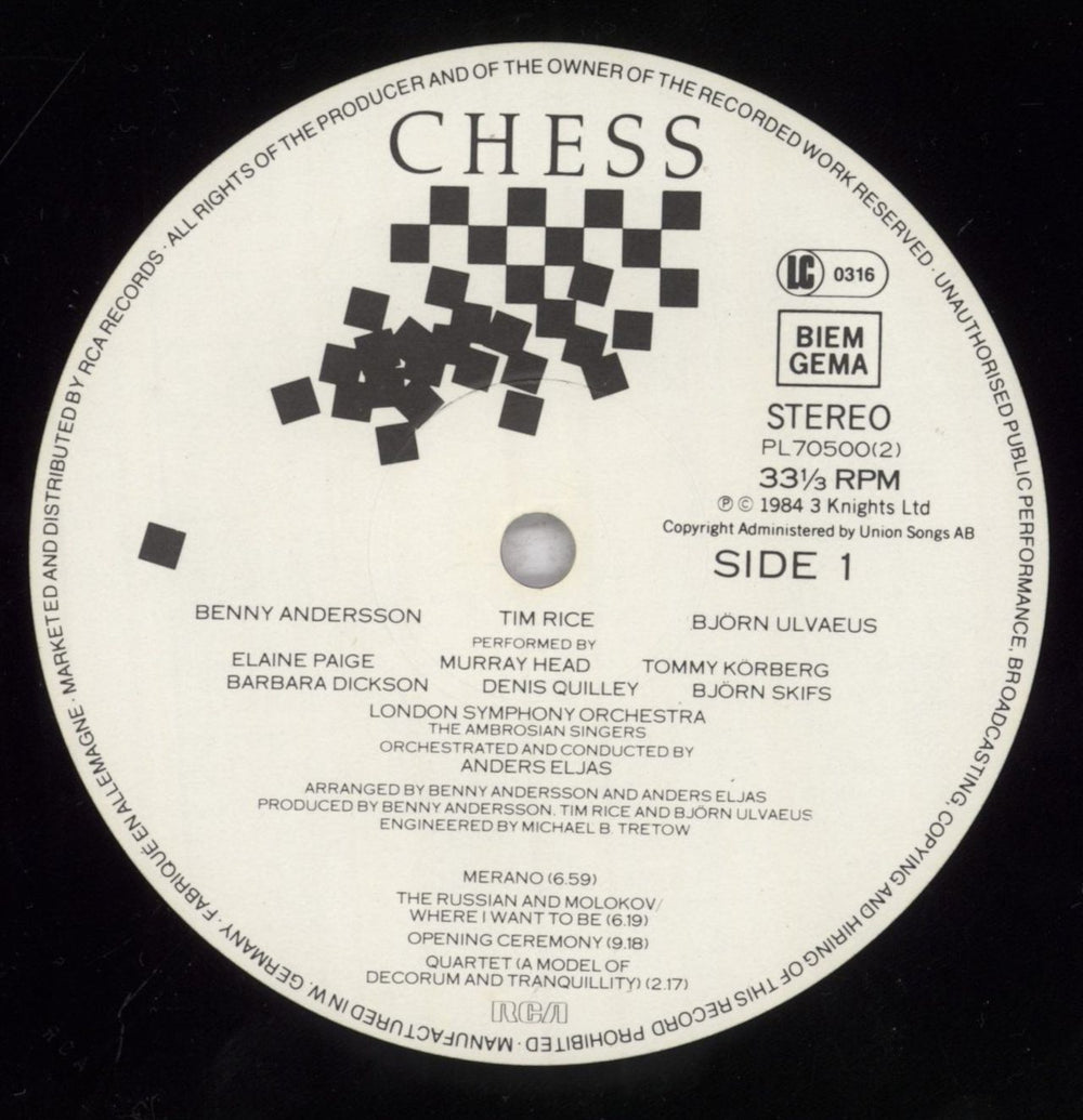 Bjorn & Benny Chess - Open Shrink UK 2-LP vinyl record set (Double LP Album) B&B2LCH836160