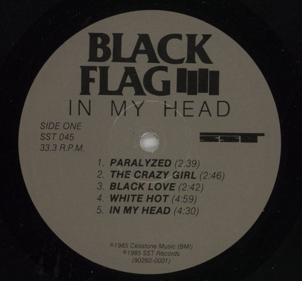 Black Flag In My Head - 1st - EX US vinyl LP album (LP record) BD7LPIN865354