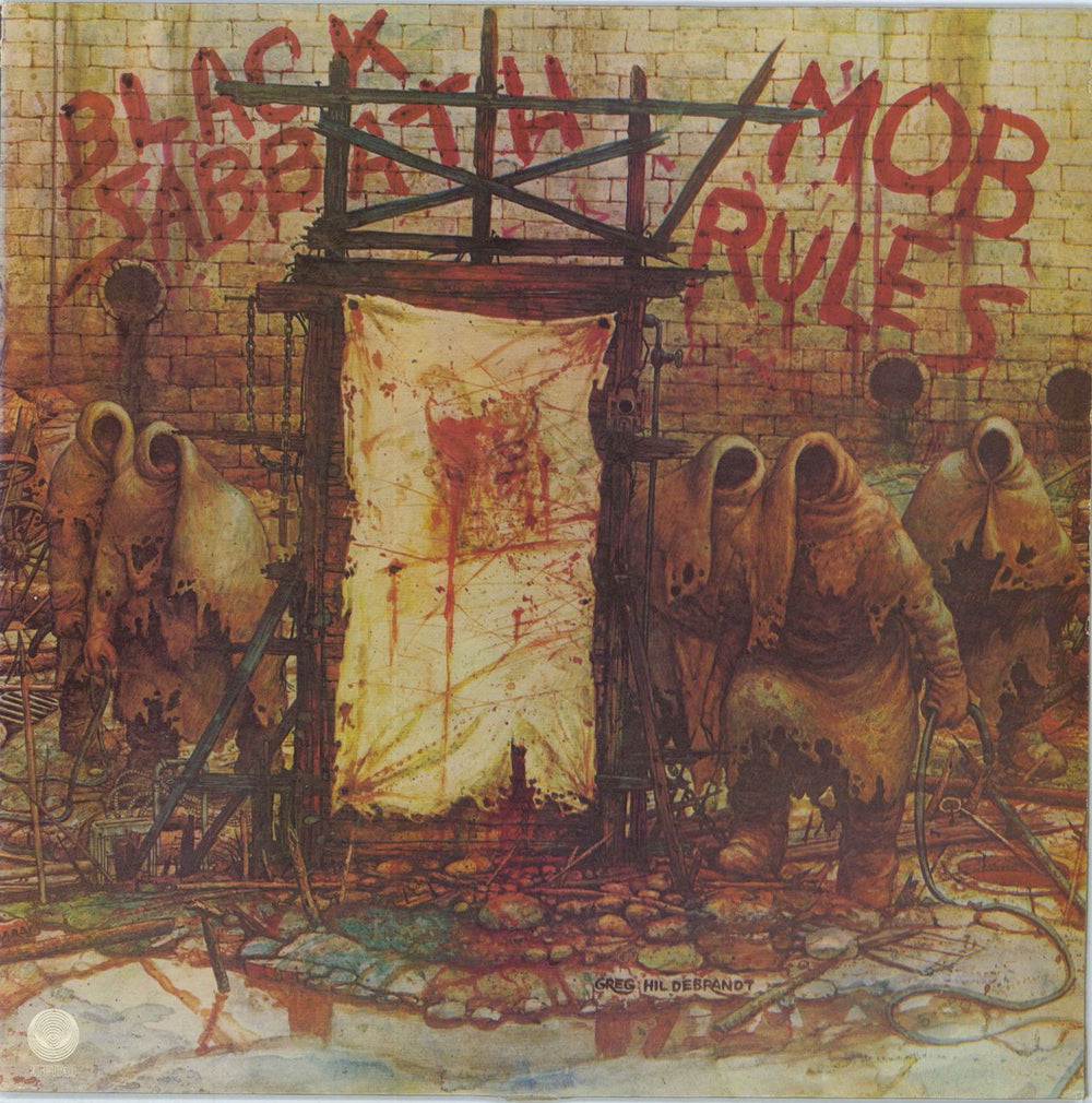 Black Sabbath Mob Rules - 1st - Misprinted Label - EX French vinyl LP album (LP record) 6302119