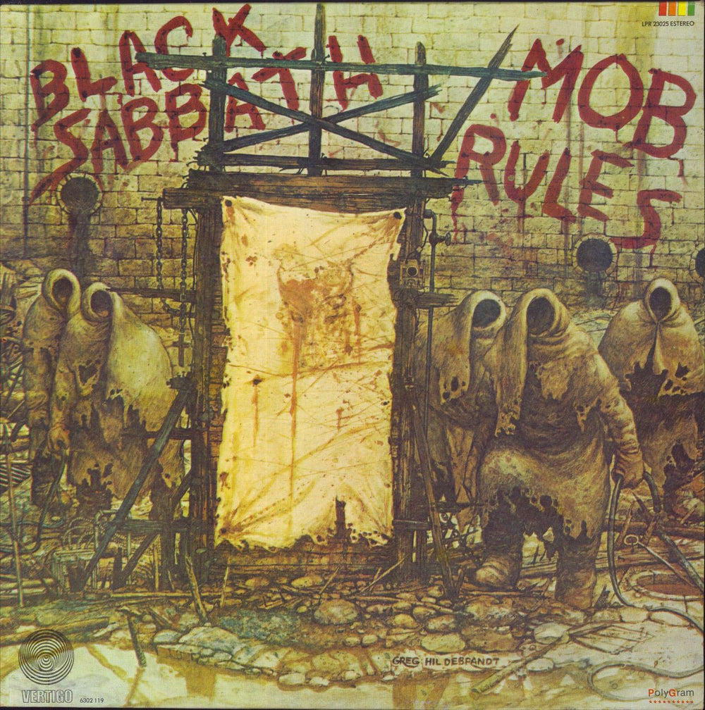 Black Sabbath Mob Rules Mexican vinyl LP album (LP record) LPR23025