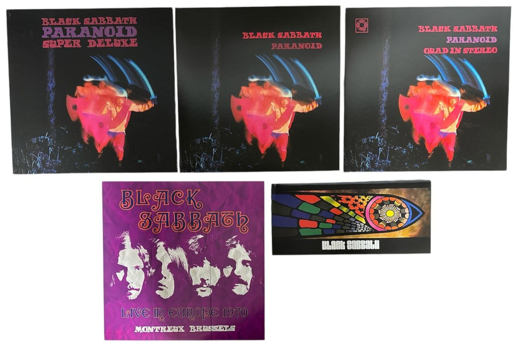 Black Sabbath Paranoid - 5LP Super Deluxe Edition UK Vinyl Box Set BLKVXPA847423