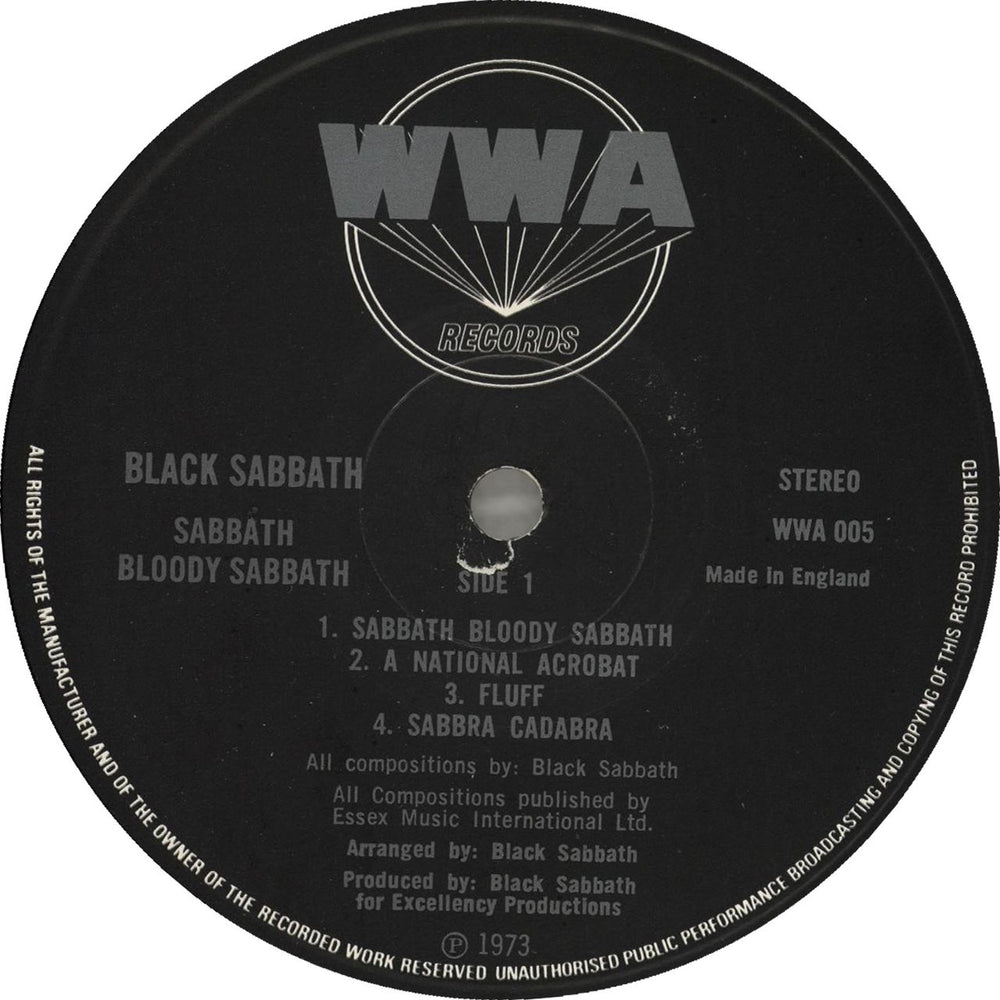 Black Sabbath Sabbath Bloody Sabbath - 2nd + Inner - VG + Ticket stub UK vinyl LP album (LP record) BLKLPSA718981