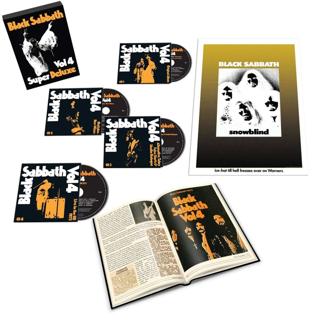 Black Sabbath Vol. 4 - Super Deluxe Edition (4CD) - Sealed UK CD Album Box Set BLKDXVO762893