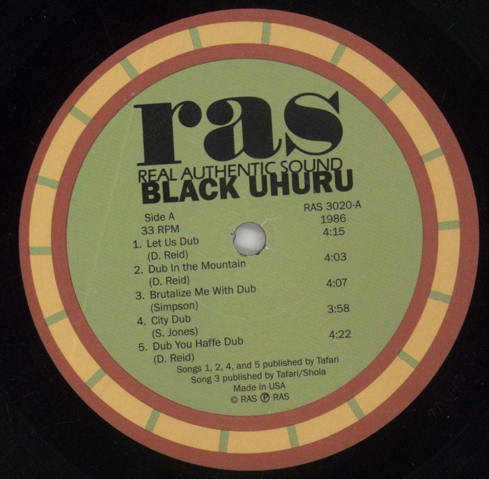Black Uhuru Brutal Dub US vinyl LP album (LP record) BUHLPBR664705