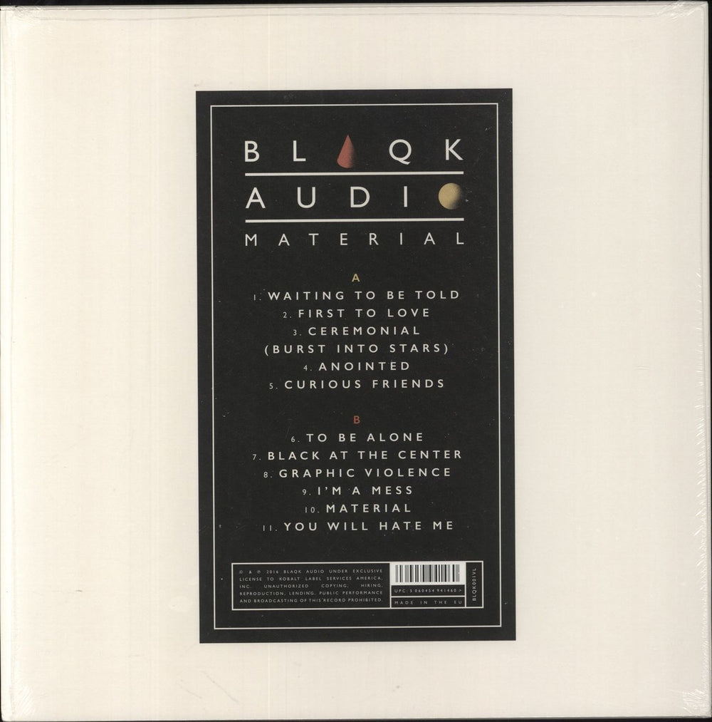 Blaqk Audio Material US vinyl LP album (LP record) 5060454941460