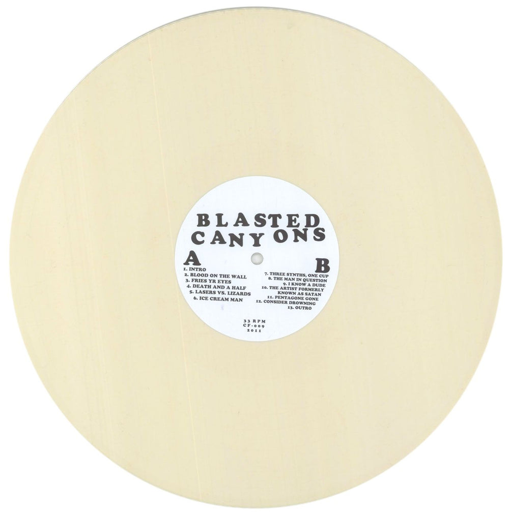 Blasted Canyons Blasted Canyons - Cream Coloured Vinyl US vinyl LP album (LP record) 75CLPBL851035