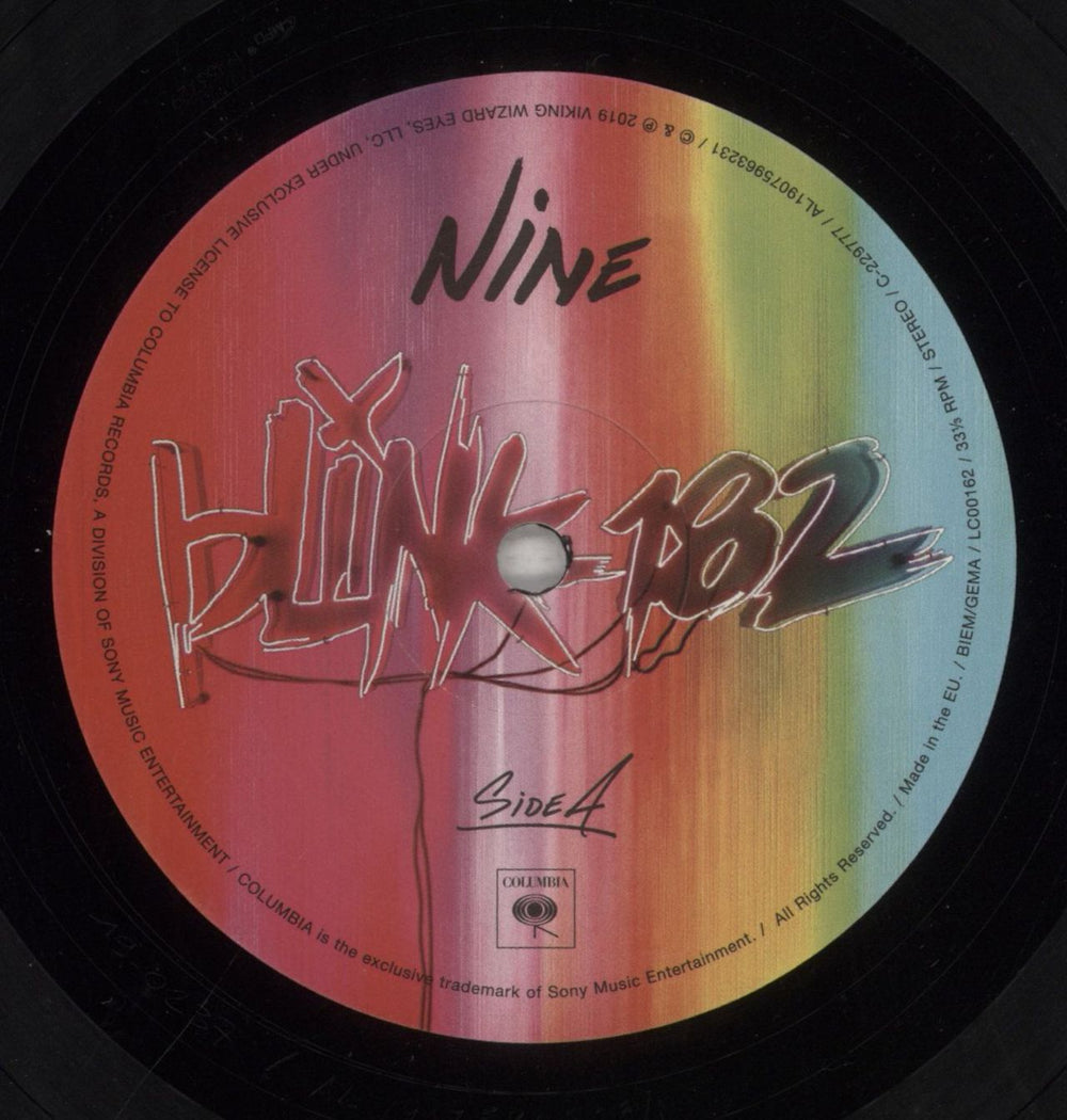 Blink 182 Nine UK vinyl LP album (LP record) B18LPNI855784