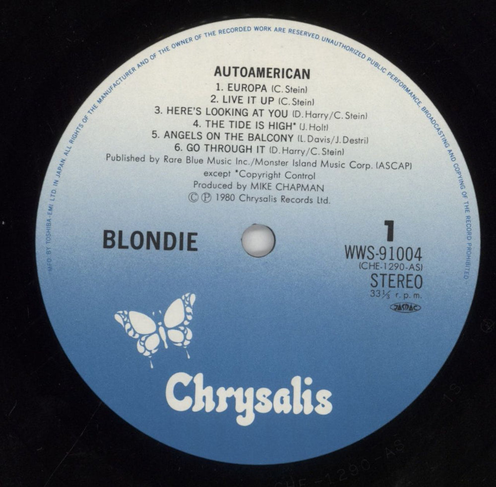 Blondie Autoamerican + 7" + Obi Japanese vinyl LP album (LP record) BLOLPAU860195