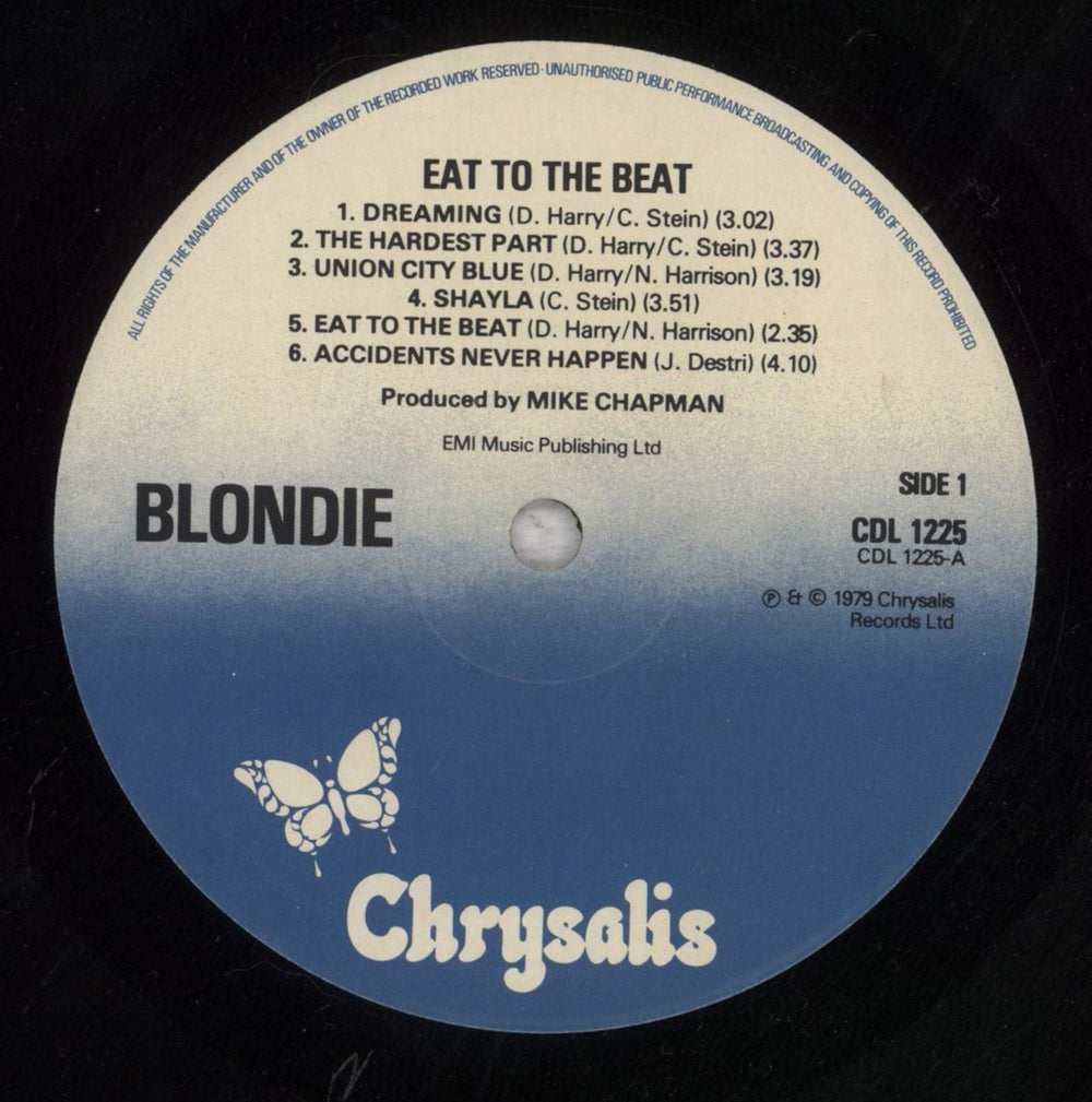 Blondie Eat To The Beat - Hype Stickered UK vinyl LP album (LP record) BLOLPEA631303