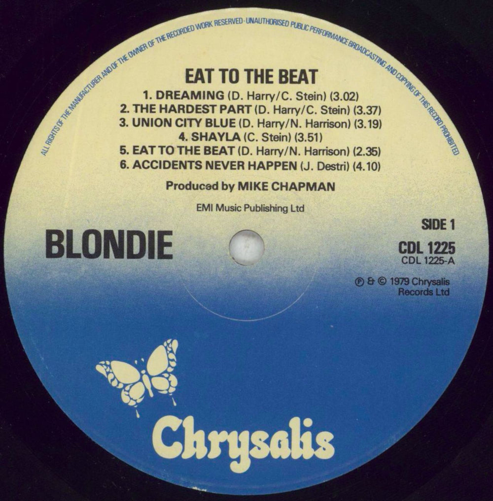 Blondie Eat To The Beat + Fan Club Insert UK vinyl LP album (LP record) BLOLPEA662076