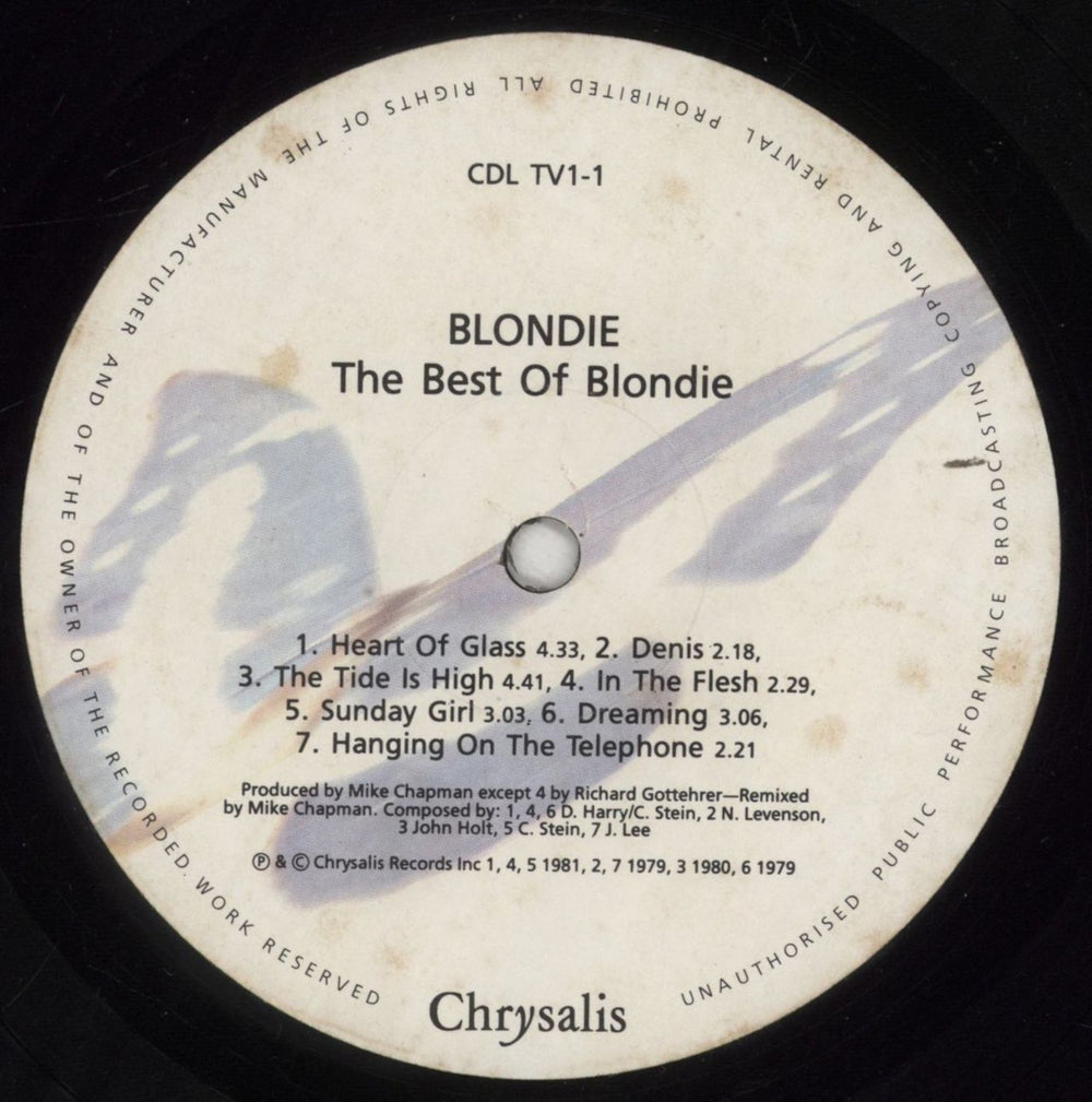 Blondie The Best Of Blondie - 2nd UK vinyl LP album (LP record) BLOLPTH721088