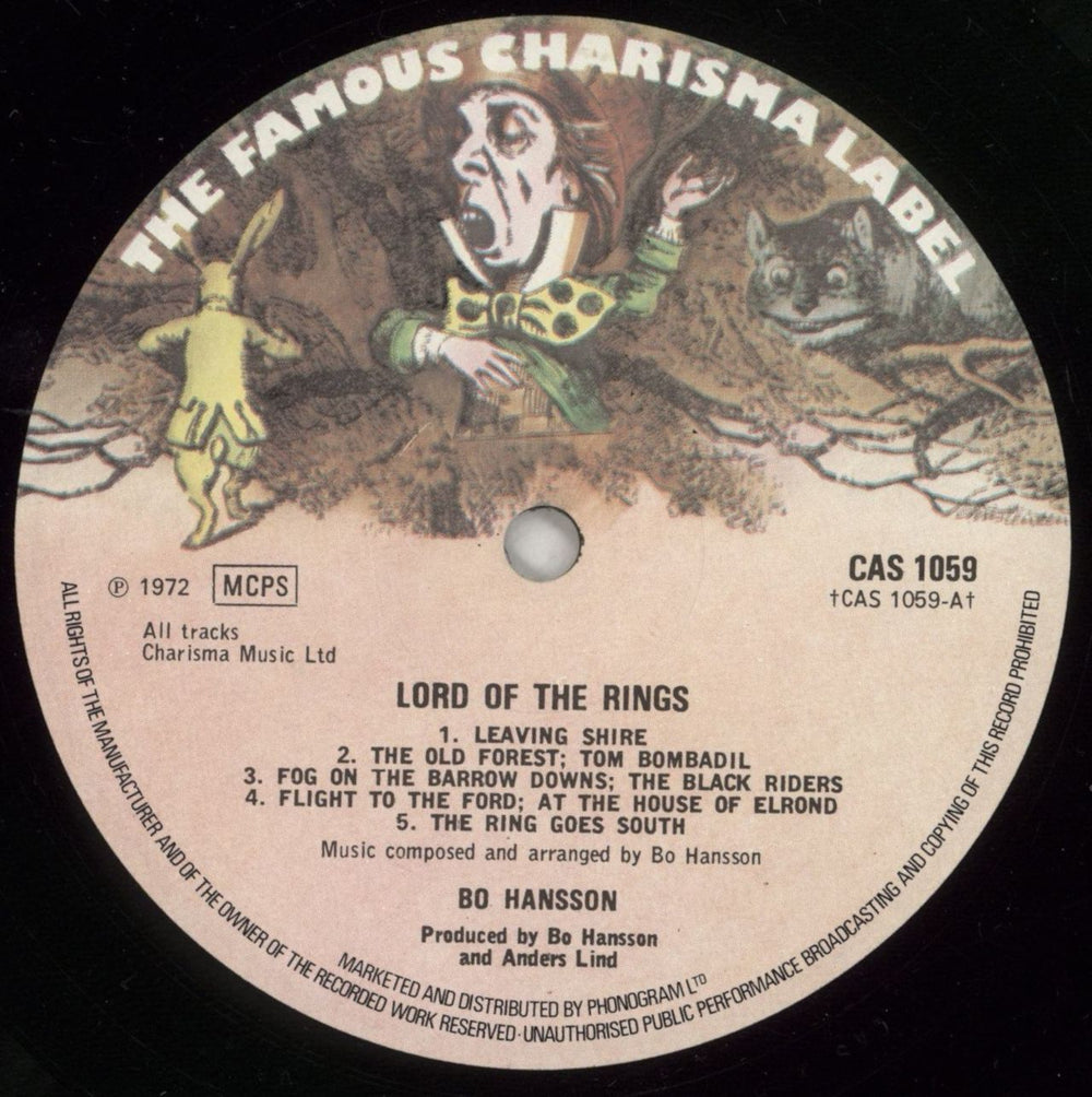 Bo Hansson Lord Of The Rings - 2nd - EX UK vinyl LP album (LP record) BOHLPLO763485