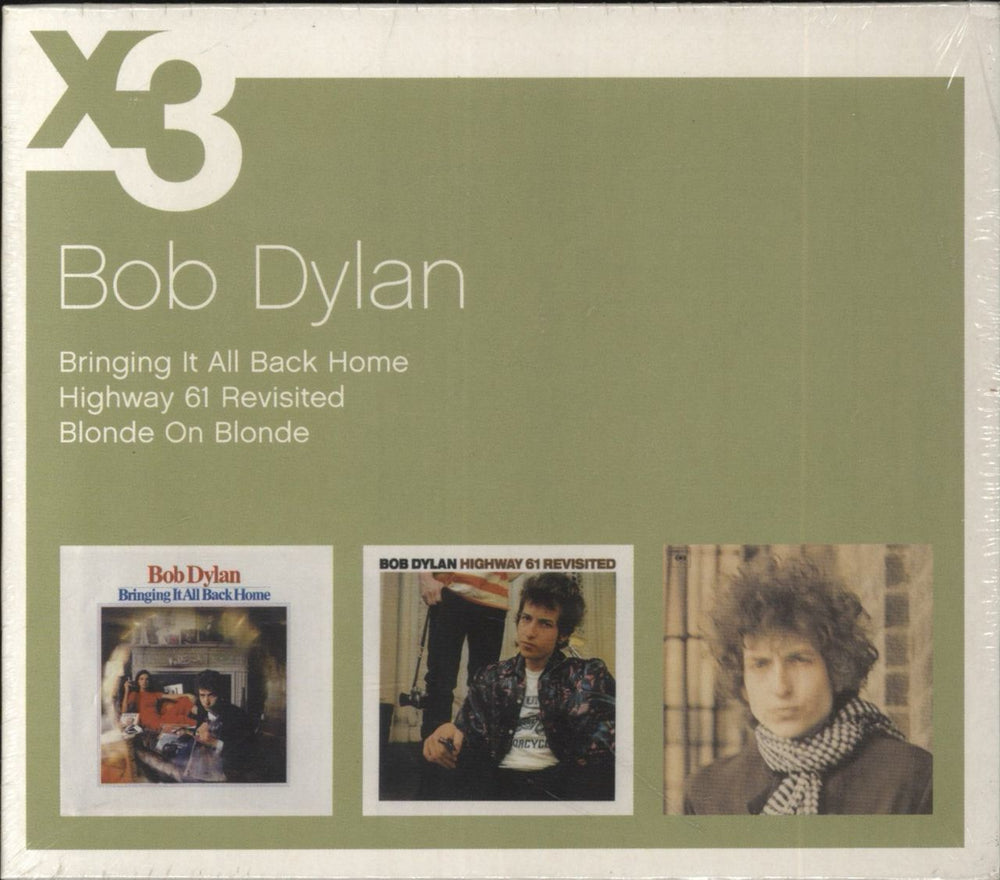 Bob Dylan Bringing It All Back Home / Highway 61 Revisited / Blonde On Blonde UK CD Album Box Set 88697161492