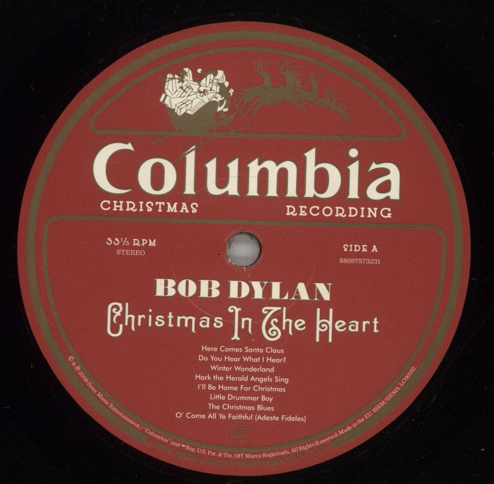 Bob Dylan Christmas In The Heart - 180gm Vinyl + CD - EX UK vinyl LP album (LP record) DYLLPCH864121