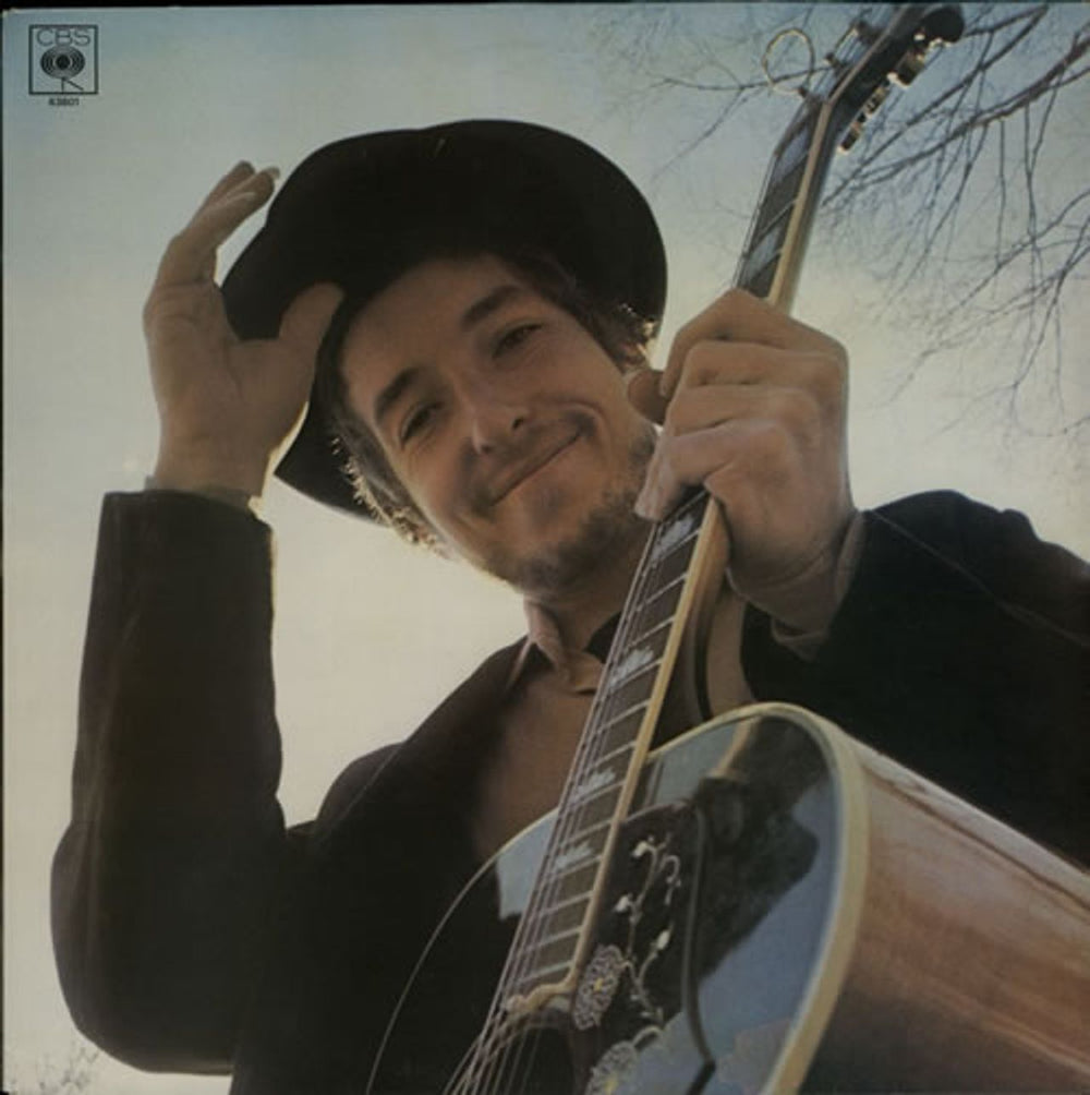 Bob Dylan Nashville Skyline - graduated orange label UK vinyl LP album (LP record) 63601