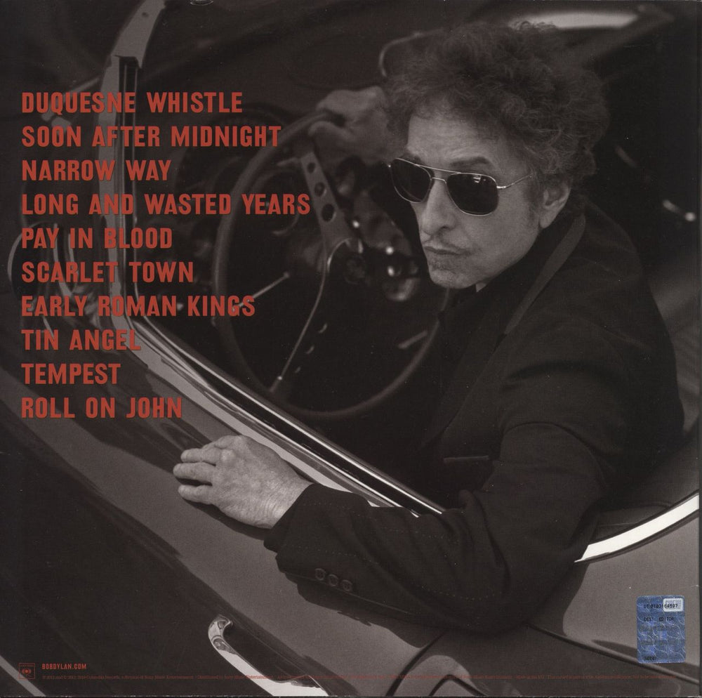 Bob Dylan Tempest UK 2-LP vinyl record set (Double LP Album)