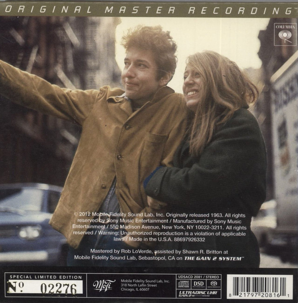 Bob Dylan The Freewheelin' Bob Dylan US super audio CD SACD DYLSATH861865