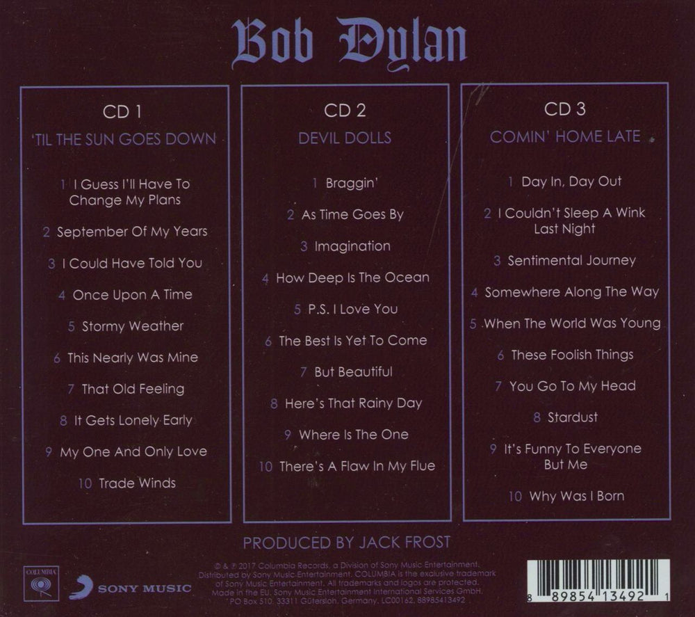 Bob Dylan Triplicate UK 3-CD album set (Triple CD) 889854134921