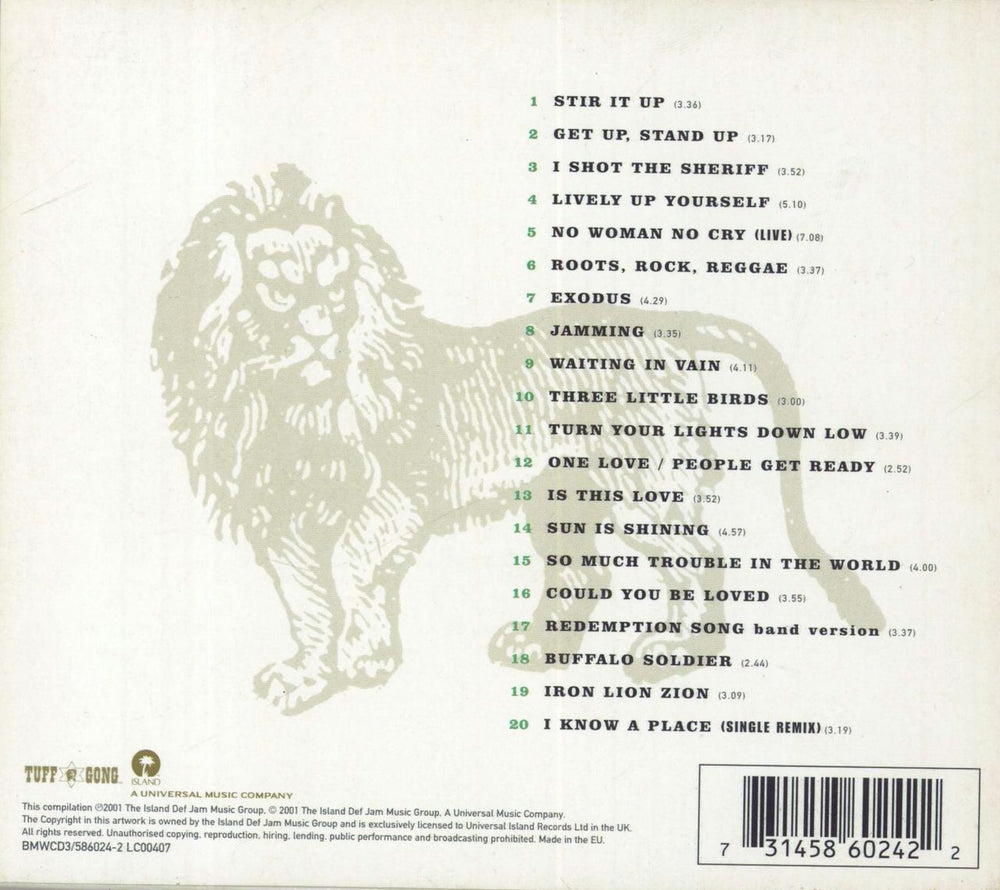 Bob Marley & The Wailers One Love: The Very Best Of Bob Marley & The Wailers UK CD album (CDLP)