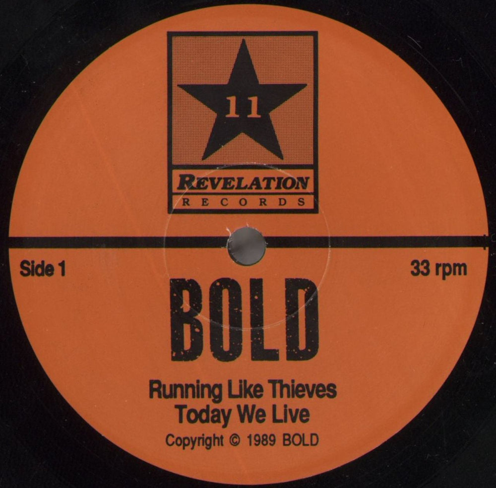 Bold Bold US 7" vinyl single (7 inch record / 45) 8O907BO851816