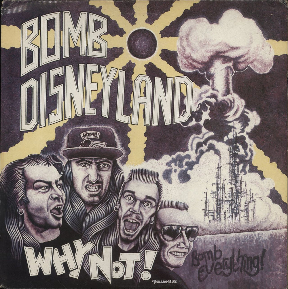 Bomb Disneyland Why Not ? UK vinyl LP album (LP record) SOL-16
