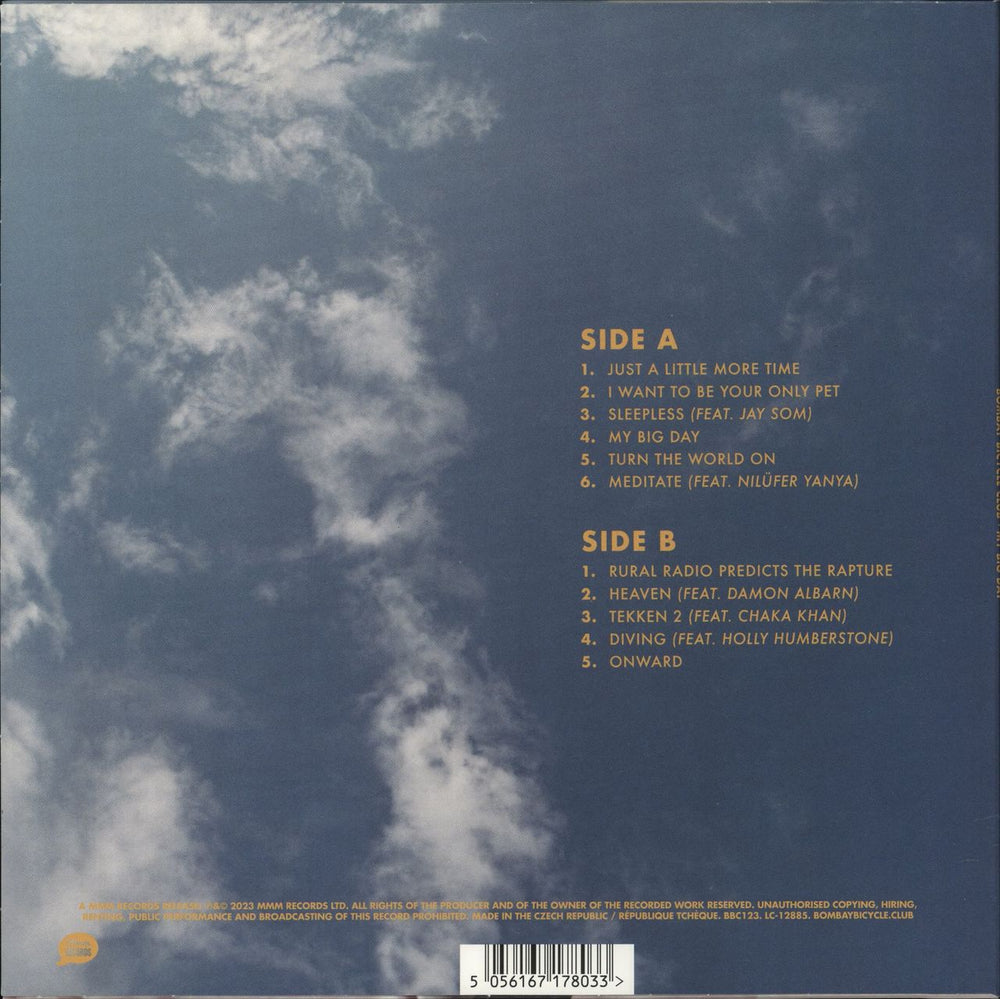 Bombay Bicycle Club My Big Day - Baby Pink Vinyl - Autographed UK vinyl LP album (LP record) 5056167178033