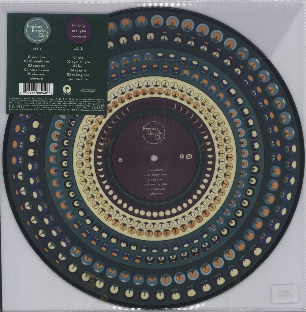 Bombay Bicycle Club So Long, See You Tomorrow - 10th Anniversary Edition - Zoetrope - Autographed UK picture disc LP (vinyl picture disc album) 6588940